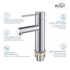 Kibi Circular X Single Handle Bathroom Vanity Sink Faucet KBF1010CH